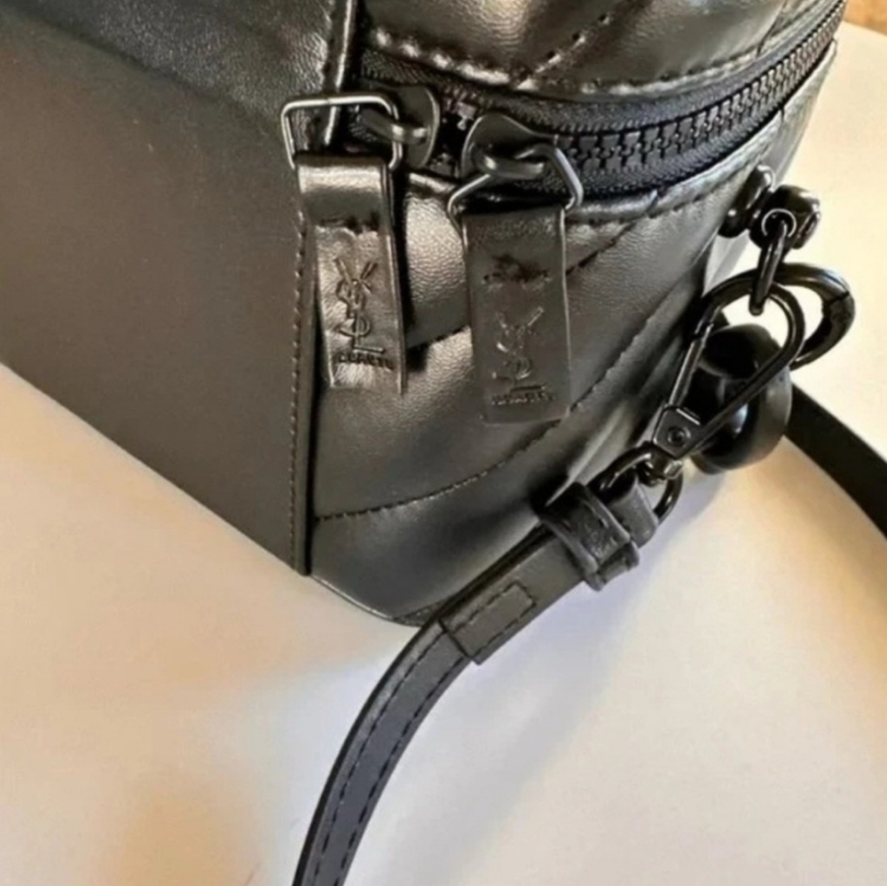 YSL Parfumes Collection Converted Black Quilted Vanity Crossbody/Handbag NIB - Picture 7 of 11